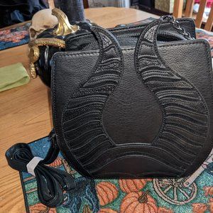 Exclusive Sleeping Beauty Maleficent Horns Loungefly Crossbody Purse Halloween